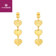 HABIB Oro Italia Femi Gold Earring, 916 Gold