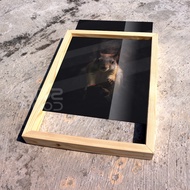 SidsWood [BTA4] A4 Size Transparent Frame S8R/ – Minimalist Aesthetic Double-Sided Dutch Teak Wood F