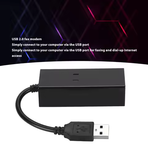 USB External Up Fax Data Modem FAX Receive Plug and Play Practical 56K Stable USB 2.0 Fax Modem for 