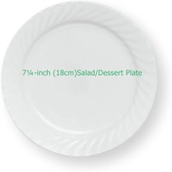 (Ready Stock) Corelle Winter Frost White Sculpture Bread Plate 18cm  Loose ItemDISCONTINUED ITEMS