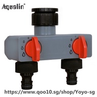 2 Way Water Distributor Tap Adapter  ABS Plastic Connector Hose Splitters for Hose Tube Water Faucet