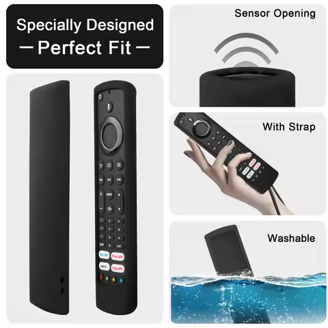 Shockproof Silicone Case Fit for Amazon Fire TV Stick Remote Control 4K Alexa Voice Controller Prote