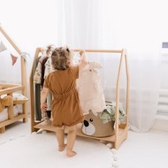 Clothing Rack with Shelf - Toddler Nursery Decor - Montessori Furniture