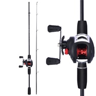 FRRTC Fishing Rod Set Casting Rod Baitcasting Fishing Reels Line Lure Fishing Combo
