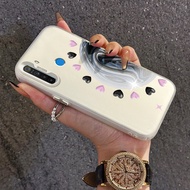Case For Realme 5 5i 5s 6i C3 C3i Ultra-Thin Transparent Heart Pattern Phone Anti-Fall