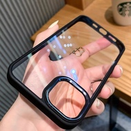 Transparent iPhone 11 12 6 6s Plus 7 Plus 8 Plus Se X Xs Max XR Silicone Acryclic Metal Lens Protect