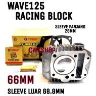 WAVE125 RACING BLOCK 66MM TOBAKI