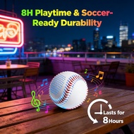 Wireless basketball speaker, 8-hour playback time, synchronized rhythm light show