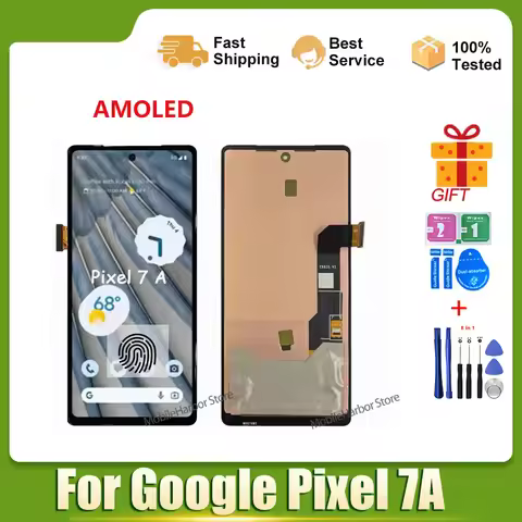 AMOLED For Google Pixel 7A GWKK3 GHL1X G0DZQ LCD Display Touch Screen Digitizer Assembly for Google 