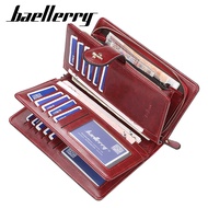 Baellerry Women wallets Large Hollow OUT Long Wallet Fashion TOP Quality PU Leather กระเป๋าสตางค์ใส่บัตร for Women