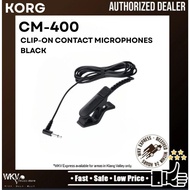 Korg CM400 Black Clip-On Contact Microphone (KORG//CM400 CONTACT MICROPHONES// CM400 CLIP ON CONTACT