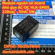 Module nguồn on board nhỏ gọn AC-DC HLK-5M05 220vac - 5Vdc 5W kde3288
