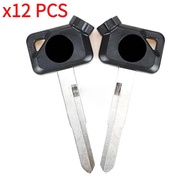 12PCs blank key motorcycle replace uncut keys for Yamaha magnet anti-theft lock Vox bws jog Evo ZR 5
