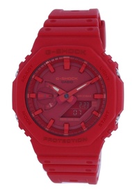 [CreationWatches] Casio G-Shock GA-2100-4A Carbon Core Guard Red Resin Strap Analog Digital  GA2100-4 200M Mens Sports Watch GA2100 GA-2100