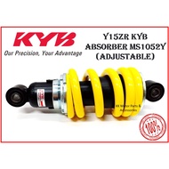 [100% ORIGINAL KYB ] KYB MONOSHOCK MONO SHOCK REAR ABSORBER Y15 Y15ZR Y150 MS1052Y ADJUSTABLE YELLOW