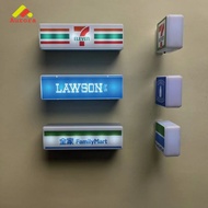 Cute 3D Fridge Magnet Glow in the Dark Motif 7Eleven Family Mart - Unique Refrigerator Decoration
