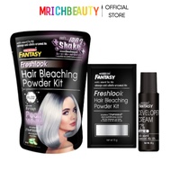 Hair Bleach Powder Kit + Developer 20/30/40 Vol – Keratin & Collagen, DIY Highlight/All‐over Lighten