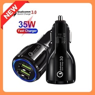 35W QC3.0 Dual USB Car Charger 6A Quick Charge 3.0 Car Charger DSI