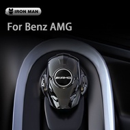 Mercedes Benz AMG Car Press Start Button Cover Engine Start Stop Button Cover Decoration Press Start Cover One Key Start Iron Man Car Styling Accessories