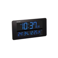 Seiko Clock Seiko Clock Wall Clock Place Clock Dual-Use Electric Wave Digital AC Type Color LCD Series C3 White DL208W SEIKO