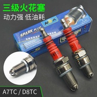 Motorcycle Spark Plug GY6 Scooter Spark Plug A7TC Multi-Angle Ignition Modified 3-Claw A7TC Spark Pl