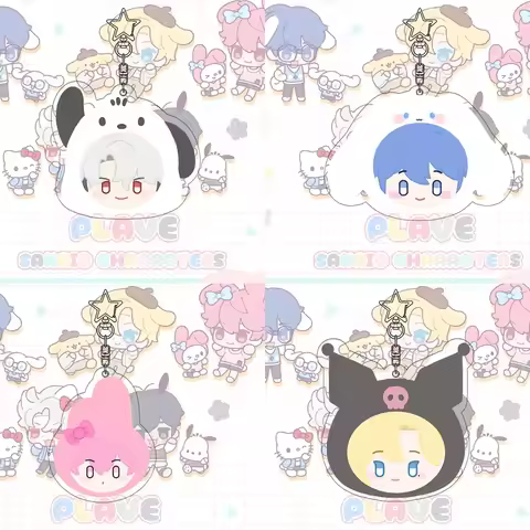 Plave Keychain Melody Kawaii Student Exquisite Bag Decorate Key Ring Pendant YEJUN Acrylic Cinnamoro