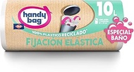 Handy Bag 10 Litre Elastic Bathroom Bin Liners 12 Bags 100% Recycled