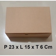 MINIMAL CARDBOARD BOX PACKING WITHOUT STAPLES INSULATION SIZE L 23 x W 15 x H 6 Cm (MINIMUM 50 PCS)