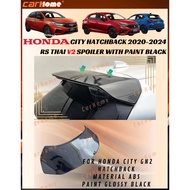 HONDA CITY GN2 HATCHBACK 2023 2024 THAI RS V2 ABS SPOILER WITH PAINT GLOSSY BLACK