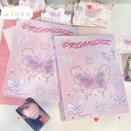 WINTE Photo Card Binder, Loose Leaf Shell Butterfly Photo Album, A5 Idol Picture Album