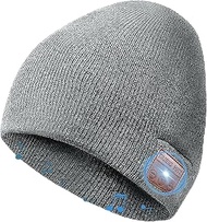 Bluetooth Beanie, Bluetooth 5.2 Wireless Beanies Hats, HD Stereo and Built-in Microphone, Unique Tec
