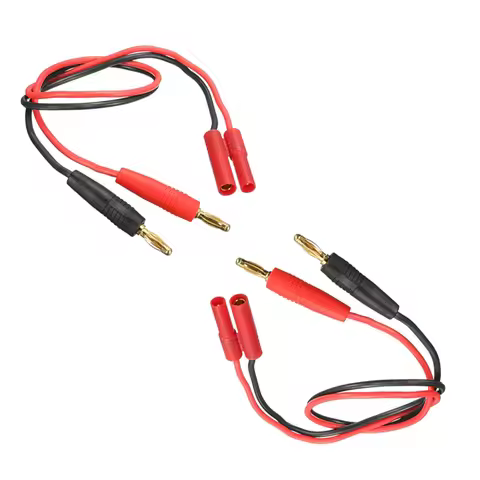 2 Pcs HXT 4.0mm Plug to 4mm Banana Battery Charger Charge Cable Adapter Wire 14AWG 300mm