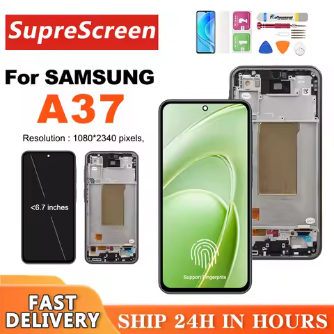 OLED Display For Samsung A37 5G A376E A376B A376U LCD Display Touch Screen Digitizer For Galaxy A37 