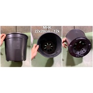 Chậu Nhựa Cứng 22X20 (Cm) Thakico màu đen !