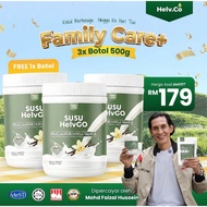 Helv.co [FAMILY CARE+ 2 EXTRA 1] Susu Colostrum HelvGO | Susu Lengkap Sacha Inchi, Moringa & Vitamin