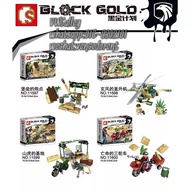 Sembo SY11597 - SY11600 Black Gold Army Series