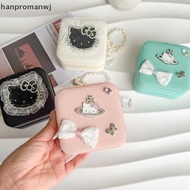 hanpromanwj 1Pcs Multifunctional Lace Edge Hot Diamond KT Cat Mini Storage Bag HelloKitty Storage Bo