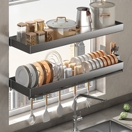 Removable Drying Kitchen Storage Dish Above Sink Wall Mounted Pot Stainless Steel Drain Rack
