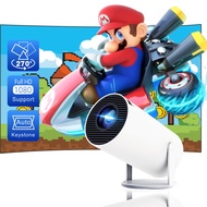 NYENEIL [Auto Keystone] HY300 Smart Projector with Android TV 11.0, 5G WiFi Bluetooth Projector 4k S