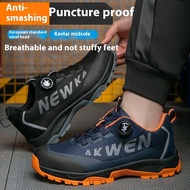 Ready Stock Knob Safety Shoes Wear-Resistant Anti-Slip Protective Shoes Steel Toe Safety Shoes Steel Toe-Toe Work Shoes Electric Welder Protective Shoes Anti-Scalding Work Shoes Protective Shoes Kevlar Sole Steel Toe Shoes