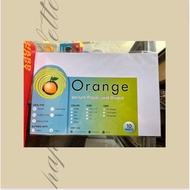 ORANGE VELLUM BOARD/PAPER, LONG