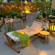 Balcony Leisure Table Chair Balcony Hanging Chair Courtyard Family Bud Outdoor Swing Double Swing Ro