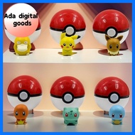 ADG ไซดั๊ก โปเกมอนโปเกมอน Bulbasaur ปิกาจู ลูกบอลเอลฟ์สัตว์เลี้ยง สุ่มแบบสุ่ม Squirtle ลูกบอลป๊อปอัพ