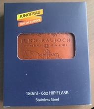 Jungfrau Top of Europe Hip Flask - Stainless Steel