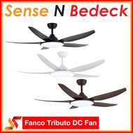 FANCO TRIBUTO DC Ceiling Fan (46"/56") with 36W Bright Tri-Colour LED Light and Remote Control