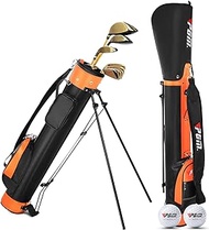 Golf Stand Bag for Men &amp; Women,Easy to Carry &amp; Durable Pitch Golf Bags Sunday Golf Bag Ideal for Golf Course &amp; Travel,Lightweight and Waterproof Black