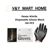 Penta Nitrile Disposable Gloves Black 100PCS/BOX