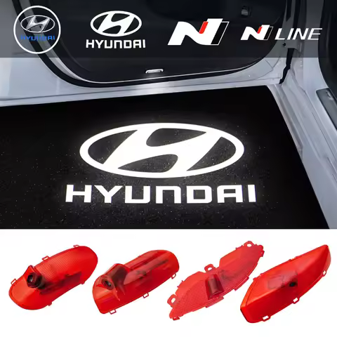 2pcs LED Car Door Emblem Light Welcome Lamp Laser Projector Accessories For Hyundai Sonata 8 SONATA 