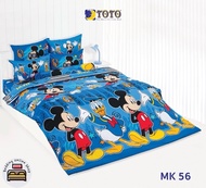 TOTO (MK56) มิกกี้เม้า mickey mouse ชุดผ้าปูที่นอน ชุดเครื่องนอน ผ้าห่มนวม ยี่ห้อโตโตแท้100%