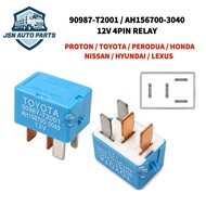 4 Pin 12V  Head Lamp Multipurpose Power Car Relay TOYOTA PERODUA HONDA PROTON 90987-T2001 / AH156700